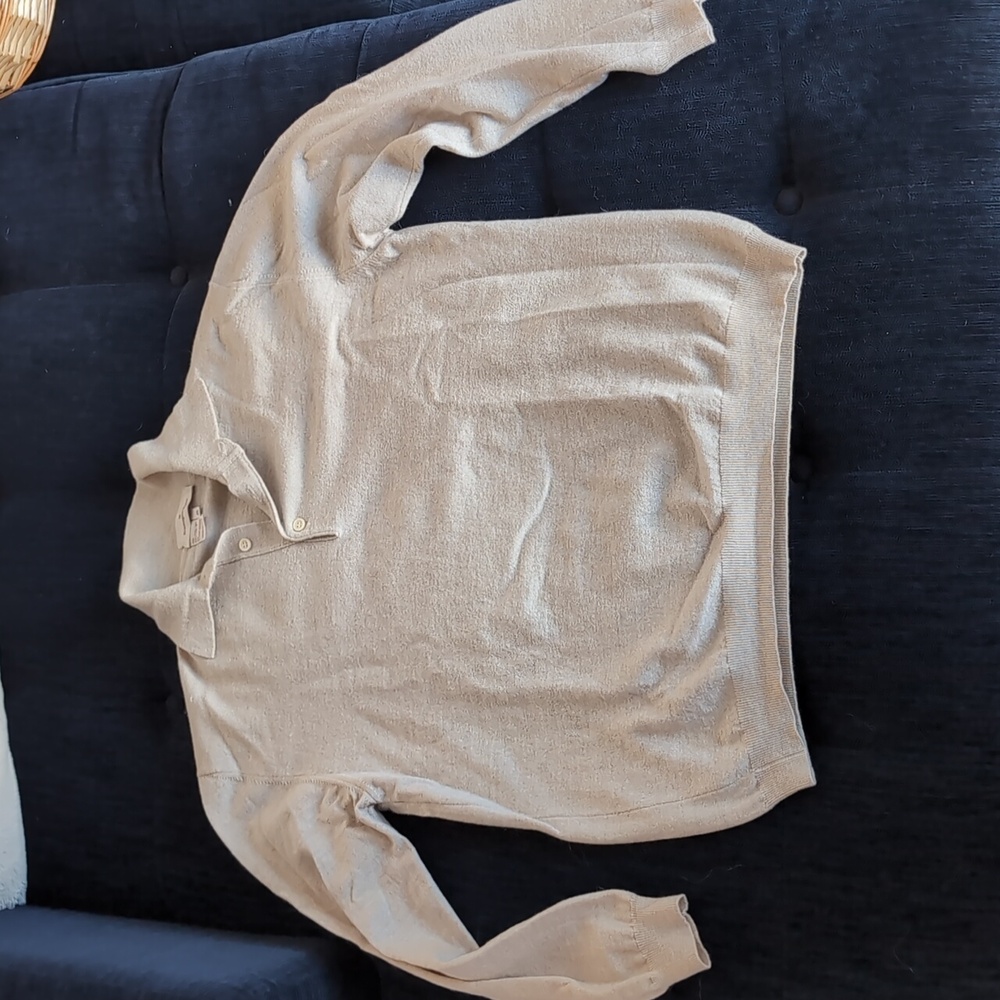 Ermenegildo Zegna Cream Wool Blend Polo